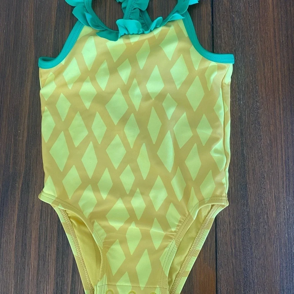 Swimsuits, Lot of Two, Toddler Girl's Yellow size 12-18 Months Beach Vacation